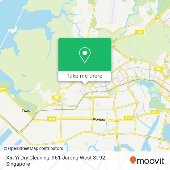 Xin Yi Dry Cleaning, 961 Jurong West St 92 map