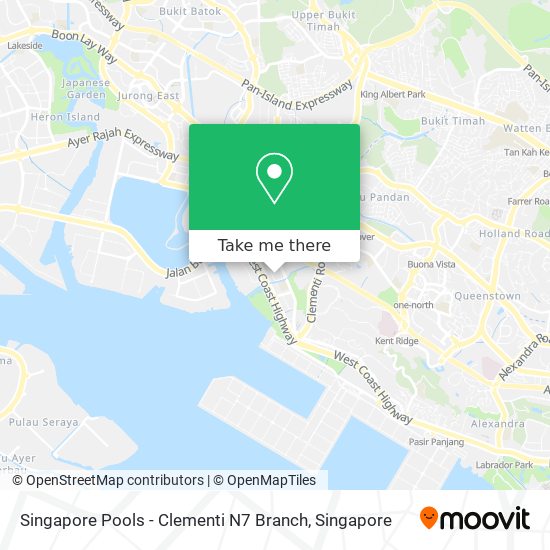 Singapore Pools - Clementi N7 Branch map