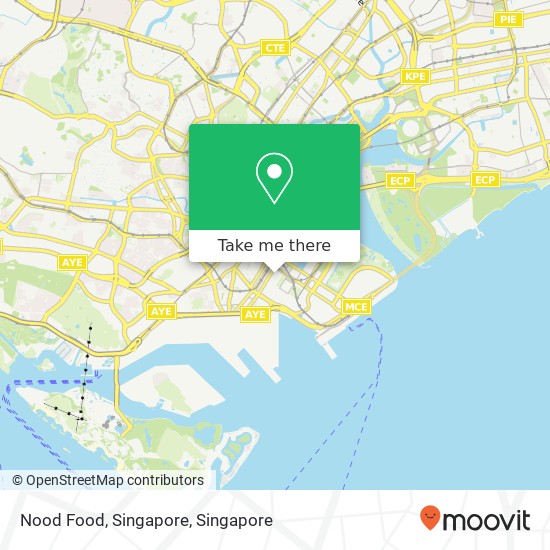 Nood Food, Singapore map