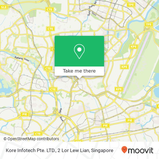 Kore Infotech Pte. LTD., 2 Lor Lew Lian map