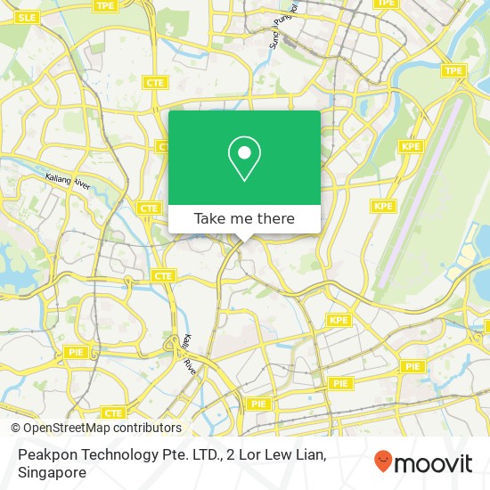 Peakpon Technology Pte. LTD., 2 Lor Lew Lian地图