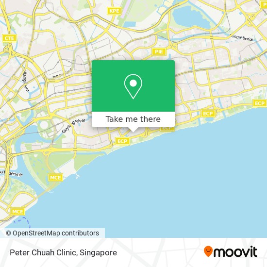 Peter Chuah Clinic map
