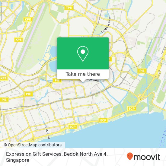 Expression Gift Services, Bedok North Ave 4 map