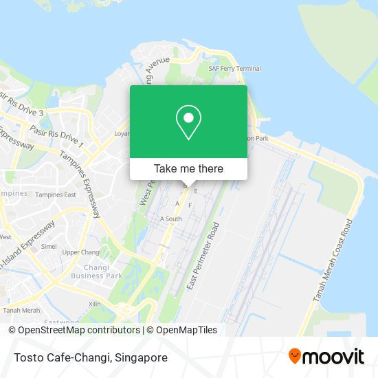 Tosto Cafe-Changi map