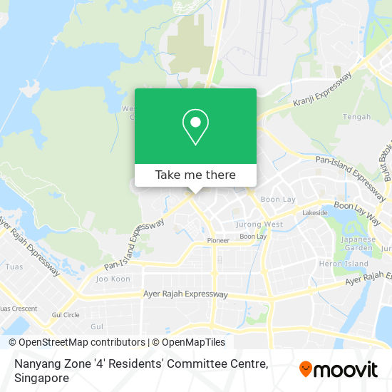 Nanyang Zone '4' Residents' Committee Centre map