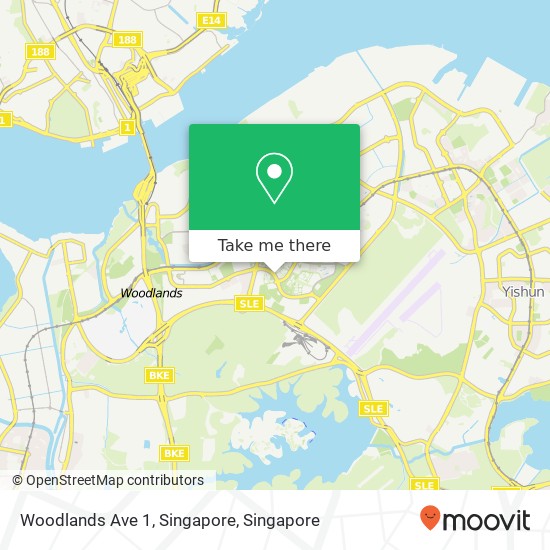 Woodlands Ave 1, Singapore map