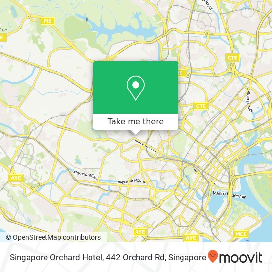 Singapore Orchard Hotel, 442 Orchard Rd map