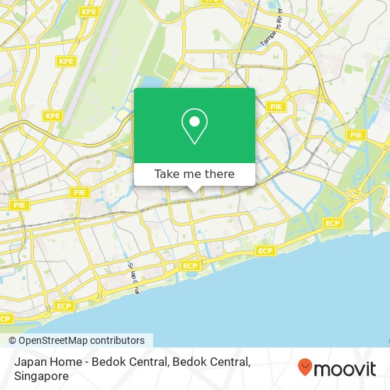 Japan Home - Bedok Central, Bedok Central map