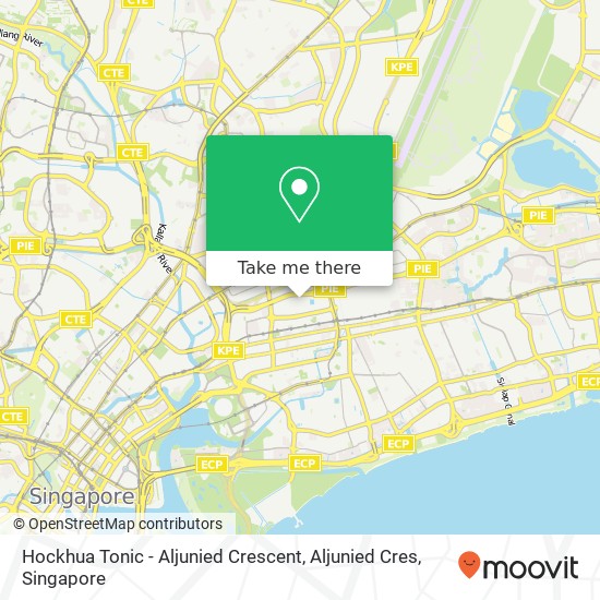 Hockhua Tonic - Aljunied Crescent, Aljunied Cres map