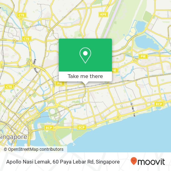 Apollo Nasi Lemak, 60 Paya Lebar Rd地图