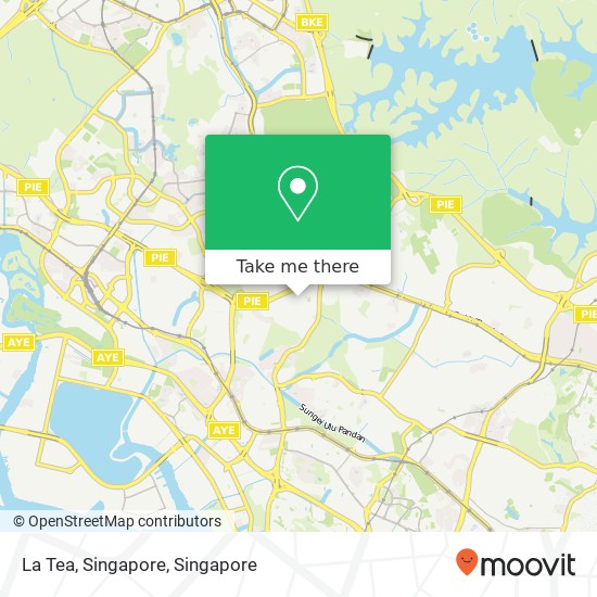 La Tea, Singapore map