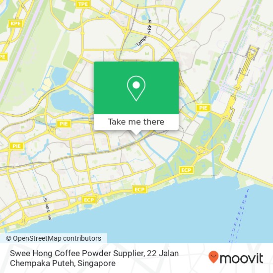 Swee Hong Coffee Powder Supplier, 22 Jalan Chempaka Puteh地图