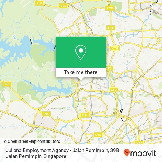 Juliana Employment Agency - Jalan Pemimpin, 39B Jalan Pemimpin地图