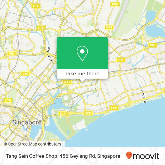 Tang Sein Coffee Shop, 456 Geylang Rd地图