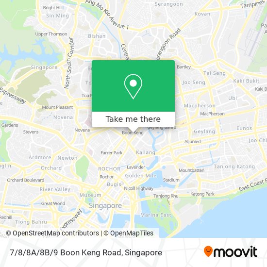 7/8/8A/8B/9 Boon Keng Road地图