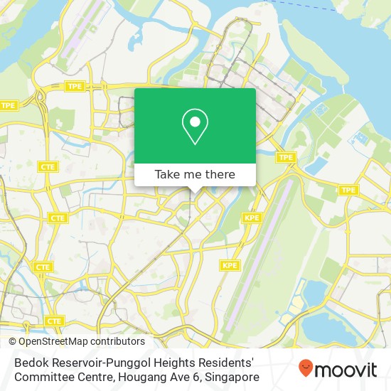 Bedok Reservoir-Punggol Heights Residents' Committee Centre, Hougang Ave 6 map