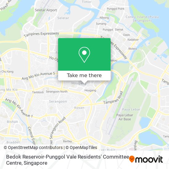 Bedok Reservoir-Punggol Vale Residents' Committee Centre map