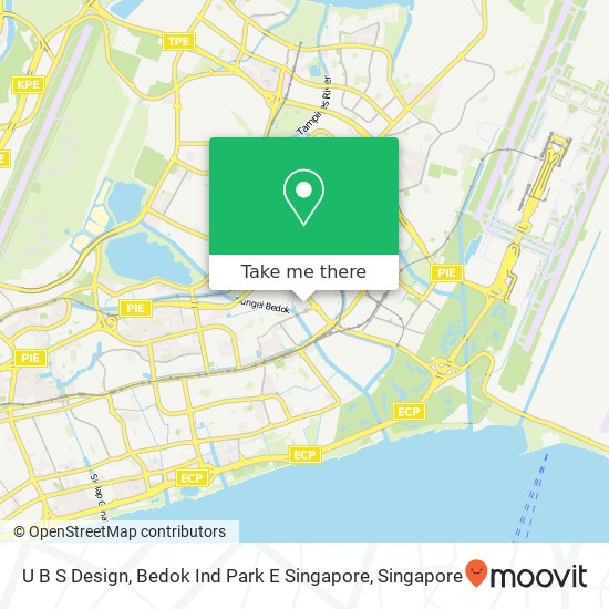 U B S Design, Bedok Ind Park E Singapore map