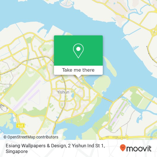 Esiang Wallpapers & Design, 2 Yishun Ind St 1 map