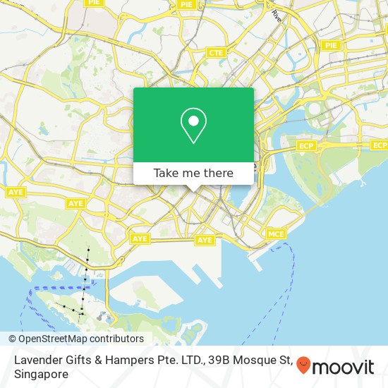 Lavender Gifts & Hampers Pte. LTD., 39B Mosque St地图