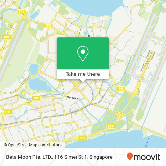 Beta Moon Pte. LTD., 116 Simei St 1地图