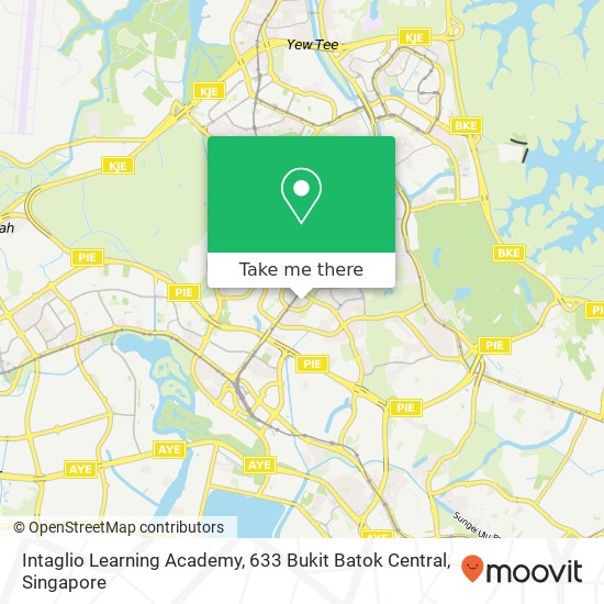 Intaglio Learning Academy, 633 Bukit Batok Central地图