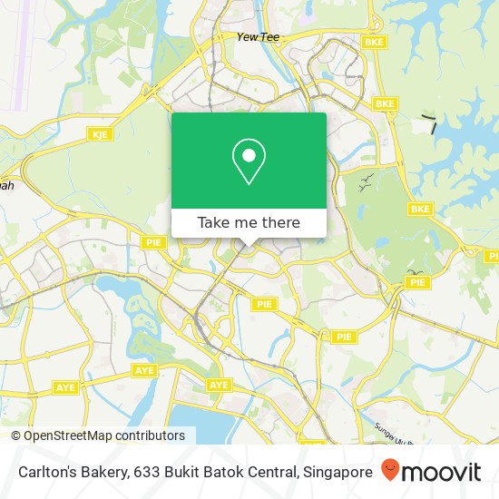 Carlton's Bakery, 633 Bukit Batok Central map