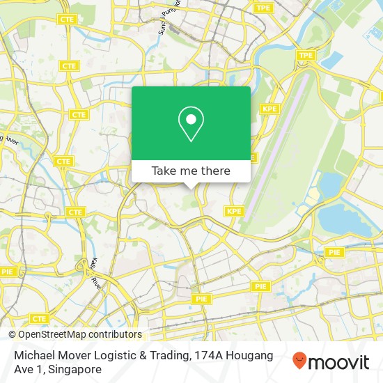 Michael Mover Logistic & Trading, 174A Hougang Ave 1地图