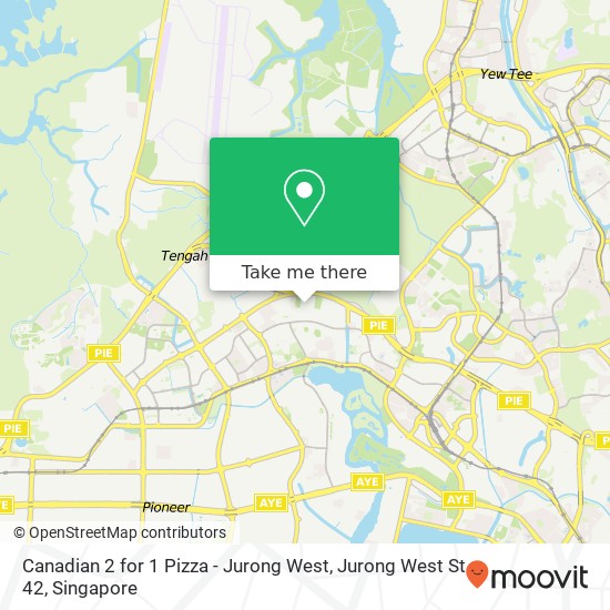 Canadian 2 for 1 Pizza - Jurong West, Jurong West St 42地图