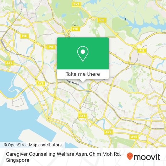 Caregiver Counselling Welfare Assn, Ghim Moh Rd map