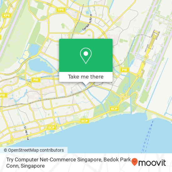 Try Computer Net-Commerce Singapore, Bedok Park Conn map