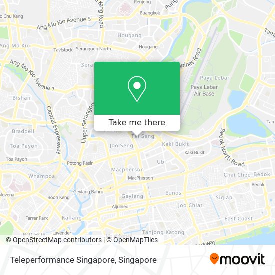 Teleperformance Singapore map
