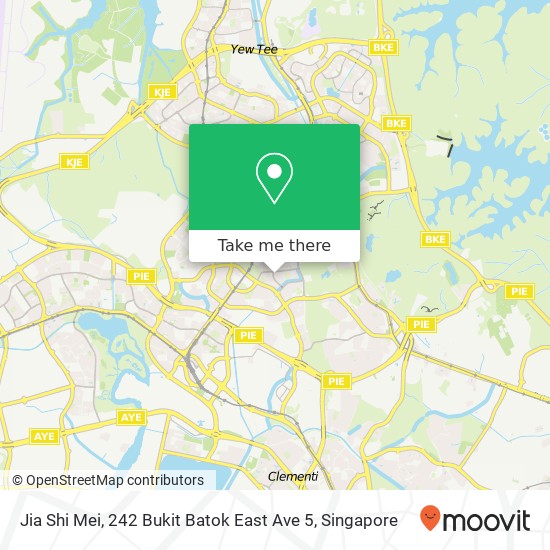 Jia Shi Mei, 242 Bukit Batok East Ave 5地图