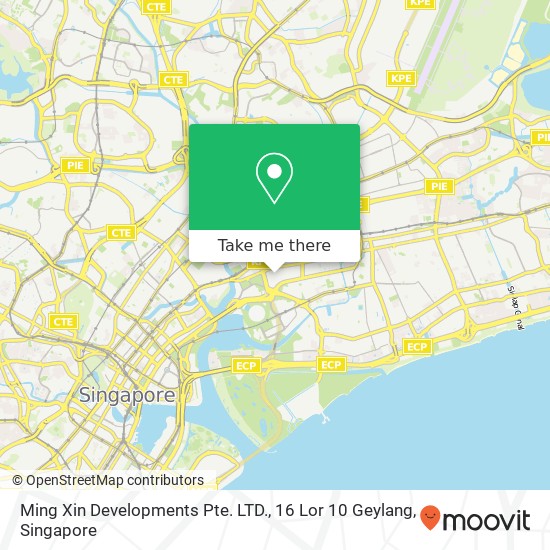 Ming Xin Developments Pte. LTD., 16 Lor 10 Geylang map