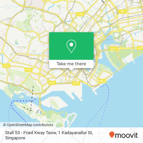 Stall 53 - Fried Kway Teow, 1 Kadayanallur St map