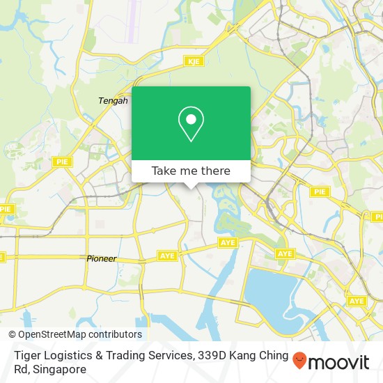 Tiger Logistics & Trading Services, 339D Kang Ching Rd地图