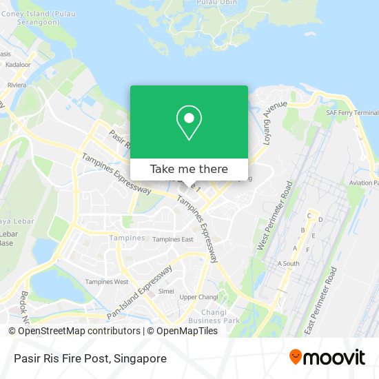 Pasir Ris Fire Post map