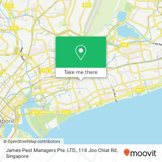 James Pest Managers Pte. LTD., 118 Joo Chiat Rd地图