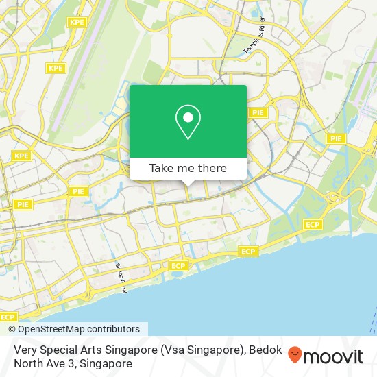 Very Special Arts Singapore (Vsa Singapore), Bedok North Ave 3地图