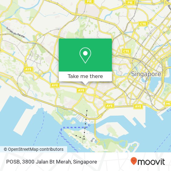 POSB, 3800 Jalan Bt Merah地图