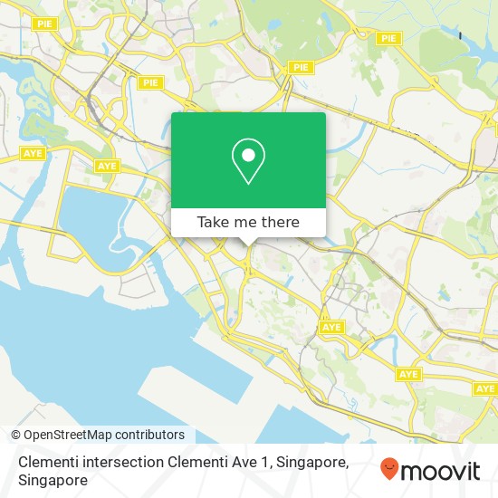 Clementi intersection Clementi Ave 1, Singapore map