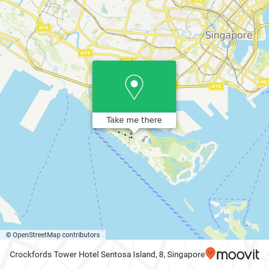 Crockfords Tower Hotel Sentosa Island, 8 map