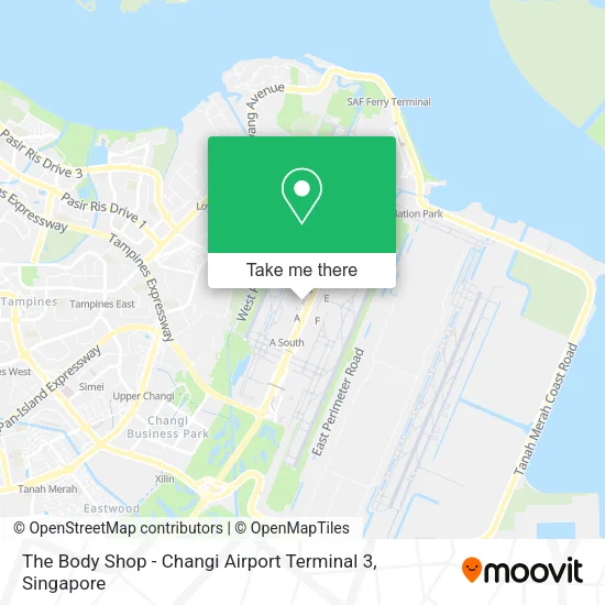 The Body Shop - Changi Airport Terminal 3 map