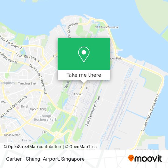 Cartier - Changi Airport map