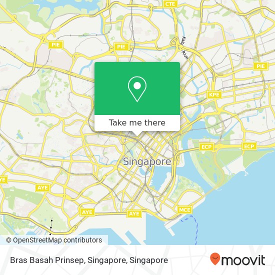 Bras Basah Prinsep, Singapore map