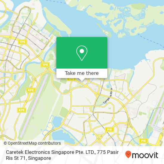Caretek Electronics Singapore Pte. LTD., 775 Pasir Ris St 71地图