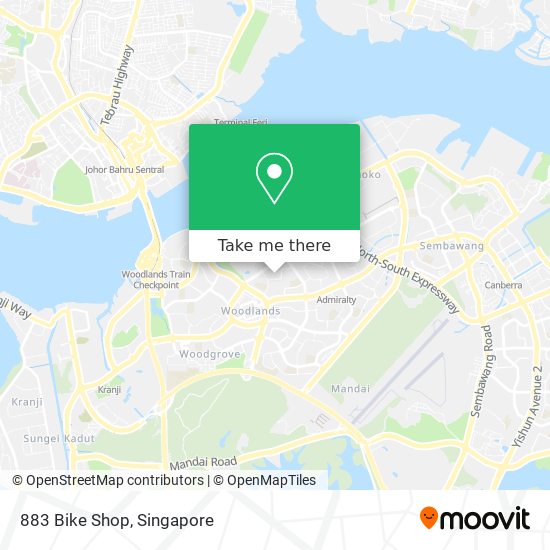 883 Bike Shop map