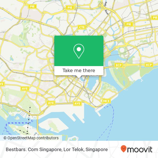 Bestbars. Com Singapore, Lor Telok map