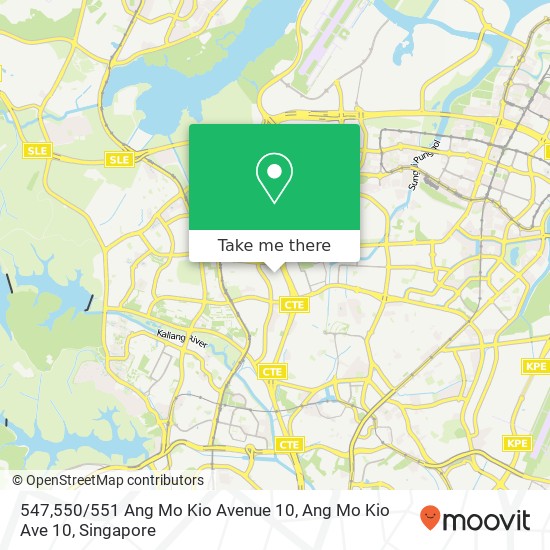 547,550 / 551 Ang Mo Kio Avenue 10, Ang Mo Kio Ave 10 map