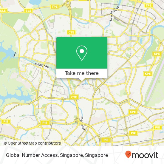 Global Number Access, Singapore map